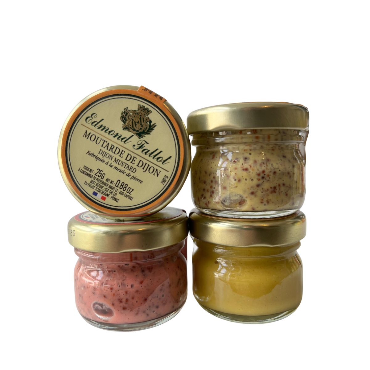 Pack of 4 small jars of mustard – Edmond Fallot