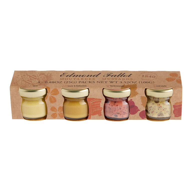 Pack of 4 small jars of mustard – Edmond Fallot
