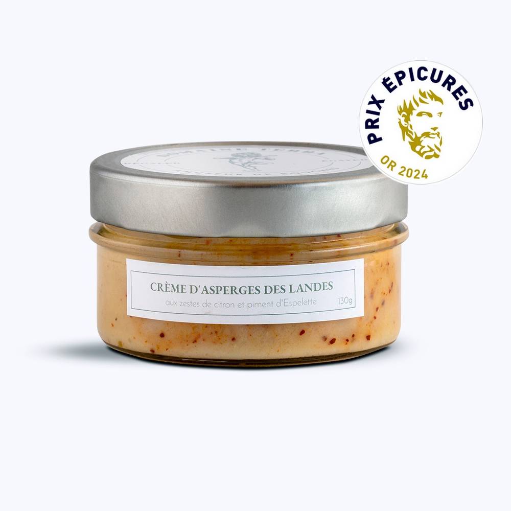 Asparagus Tip Cream with Lemon Zest & Espelette Pepper – 130g - Domaine Terra