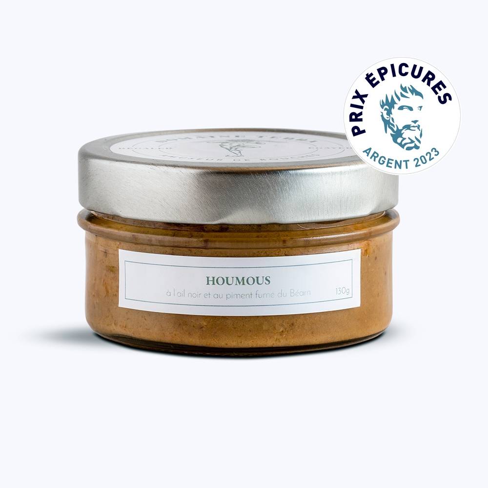Black Garlic & Smoked Béarn Pepper Hummus – 130g - Domaine Terra