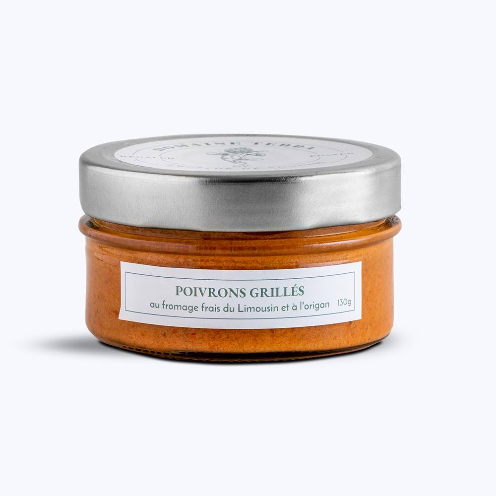 Pot de tartinable poivrons grillés au fromage frais, Domaine Terra, 130 g