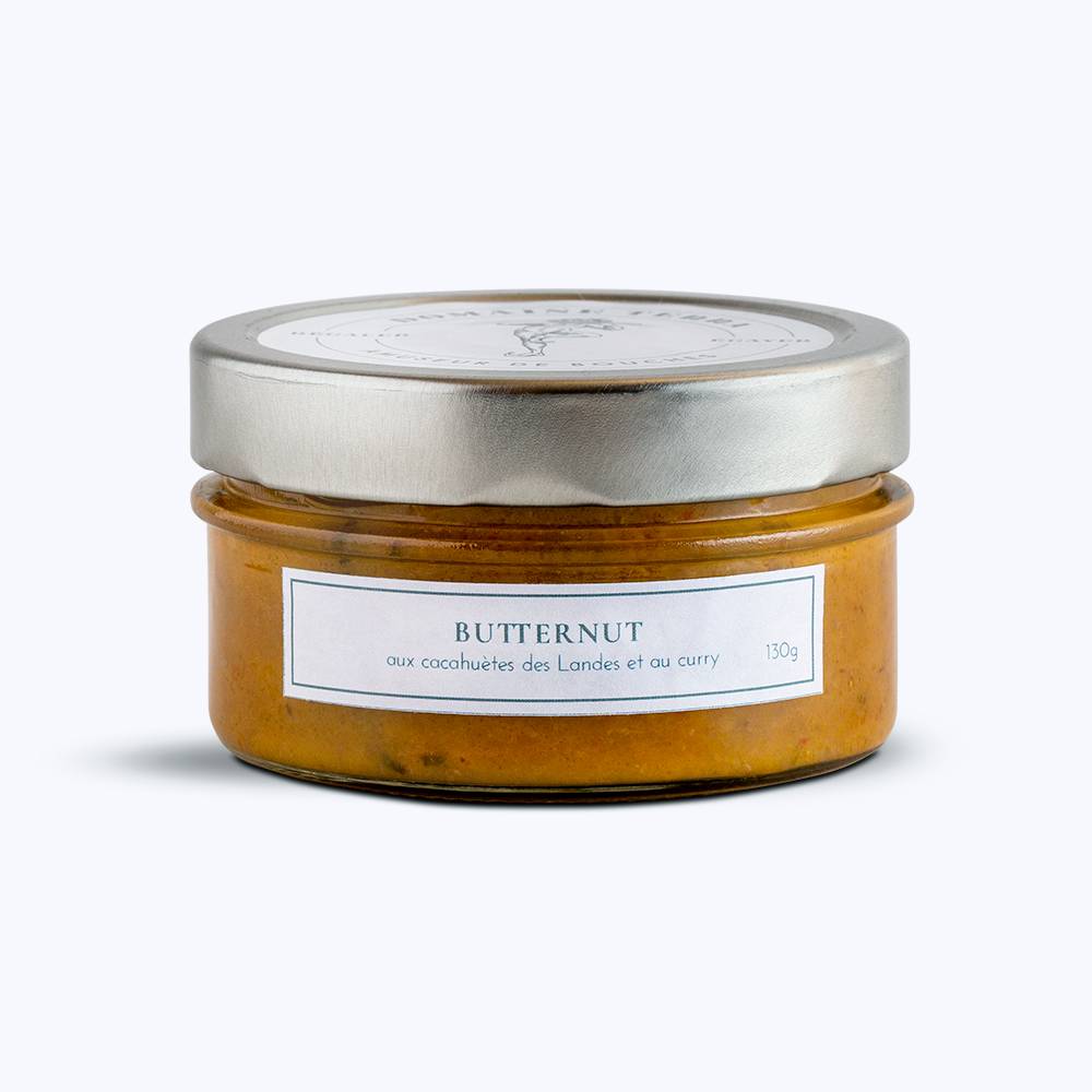 Pot de tartinable butternut, cacahuètes et curry, Domaine Terra, 130 g