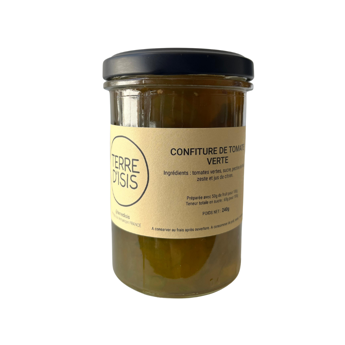 Organic Green Tomato Jam - Terre d’Isis