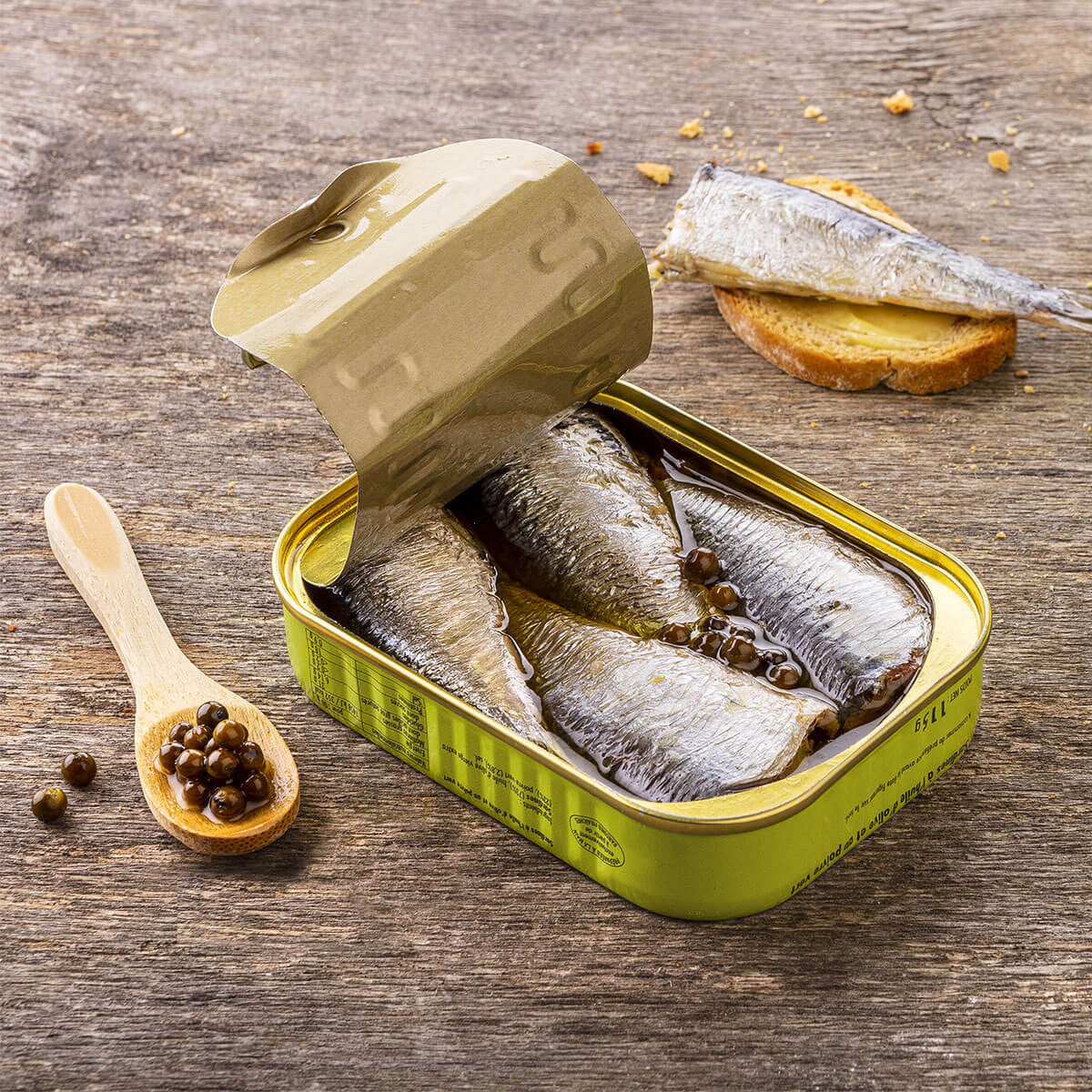 Sardines in olijfolie met groene peper - La Belle-Iloise