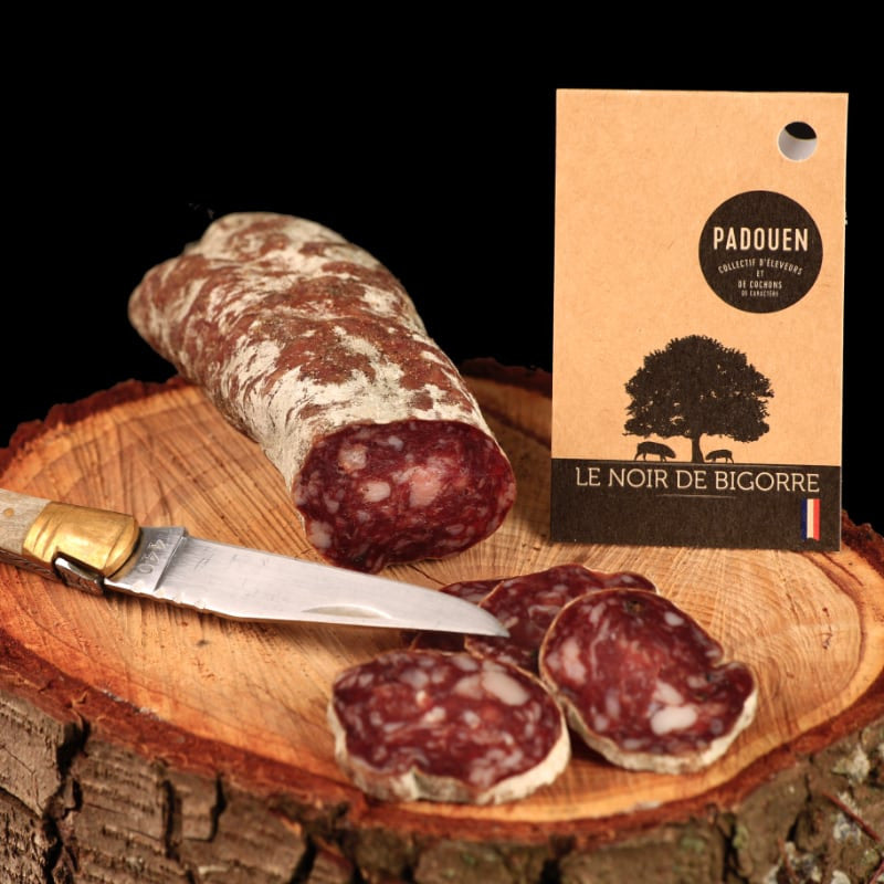 Saucisson Porc Noir de Bigorre AOP - Le Noir de Bigorre